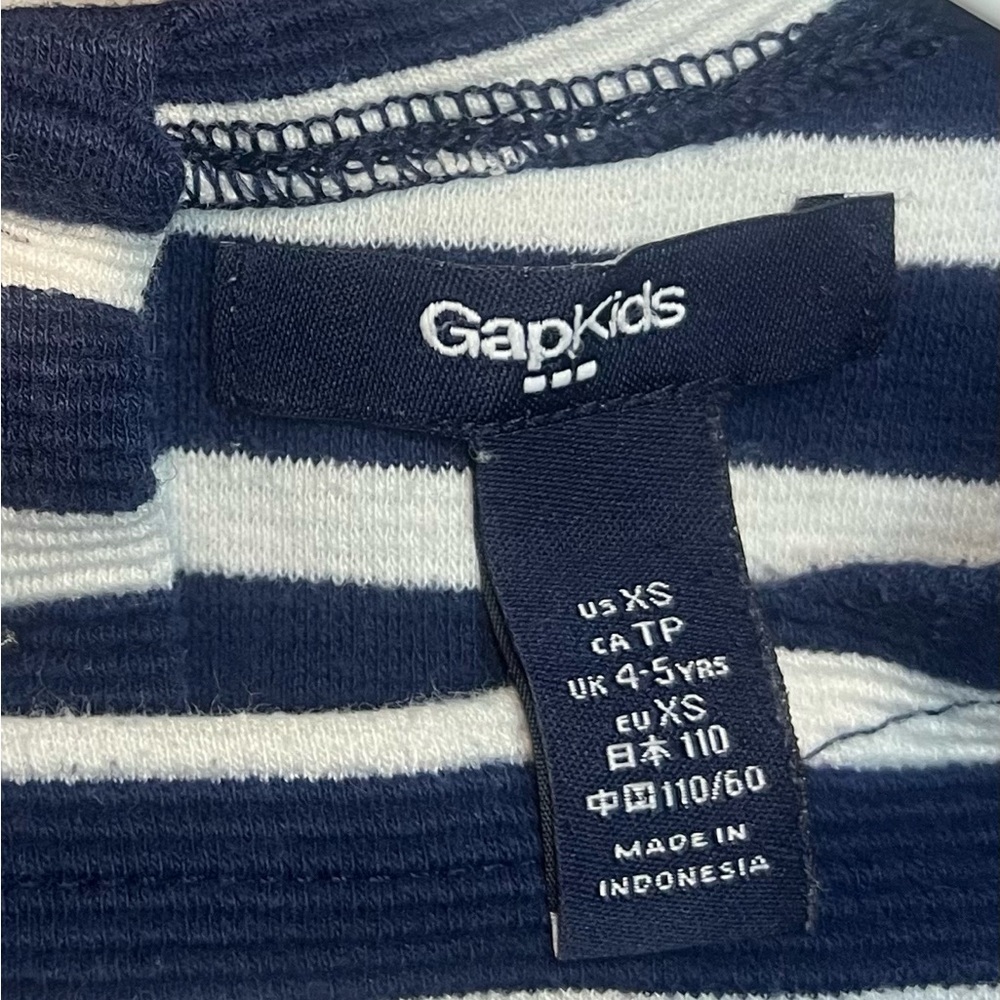 GAP Navy and White Striped Casual Dress - Picture 3 of 3